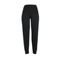 thumbnail image 2 of Jogger Fruit Of The Loom Para mujer, de felpa, negro, talla G, 2 of 4