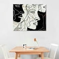 thumbnail image 2 of Orinice  Line Art Wall Decor Abstract Art Minimalist Wall Art Line Art Picasso Line Drawing Modern Boho Decor Boho Prints Minimalist Line Art UNFRAMED  16x12in, 2 of 6