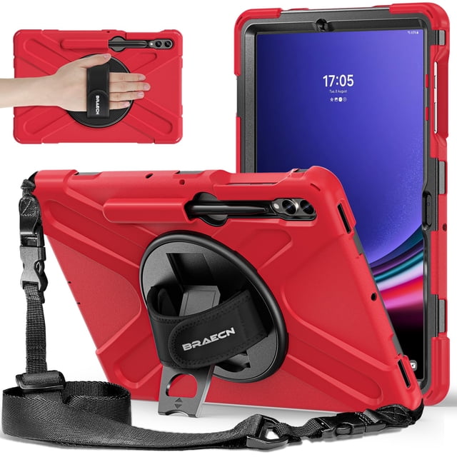 Funda para Tablet BRAECNstock para Samsung Galaxy Tab S10+ 12.4'' Roja