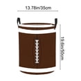 thumbnail image 3 of EQWLJWE Bacs de Rangement, Organisateur de Sacs de Rangement, Panier de Rangement Rond avec Imprimé Sphérique et Panier à Linge Cylindrique pour Usage Domestique, 3 of 6