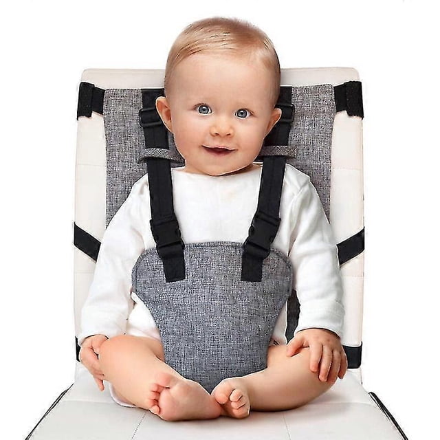 Travel Belt Seat - Fabric Portable Baby Seat With Seat Belt - Baby Travel High Chair - Baby Portable High Chair - Parent Bag Essentials Baby Travel Es