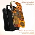 thumbnail image 4 of Boho Sun and Moon Cat Phone Case, Mystical Artistic Design with Celestial Faces and Warm Earth Tones, Protective Cover for iPhone 16 15 14 13 12 11 Pro Max Plus Mini, 4 of 6