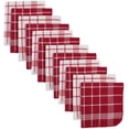 thumbnail image 1 of Gaufre de Cuisine 100 % Coton, Lavable en Machine, Séchage Rapide et Absorbant, Set de Torchons, Rouge 12ct., 1 of 7