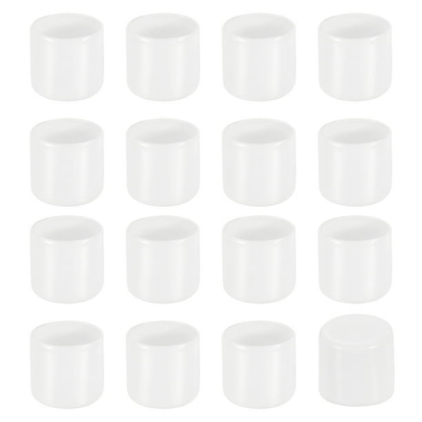 Tapa de patas de silla de 56 piezas, 19 mm (3/4 pulgadas) antideslizante, color blanco