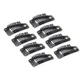 thumbnail image 4 of 100 pinzas multiusos para extensiones de cabello, 38 mm, 10 dientes, para pelucas, color negro, 4 of 14