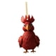 thumbnail image 3 of Colgante de pollo de dibujos animados, adorno decorativo para coche, llavero de pollo acrílico Rojo, 3 of 9