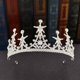 thumbnail image 4 of Zhuge Tiara de boda para novia, diadema de princesa, corona nupcial, joyería para el cabello con diamantes de imitación de cristal, decoración para novia, cumpleaños, graduación, boda (oro), 4 of 4