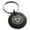 Black, variant on Stainless Steel Celtic Triskele Triskelion Triple Knot Engraved Small Medallion Circle Charm Keychain Keyring