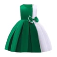 thumbnail image 6 of Kids Girls Dress Green Sleeveless Princess Birthday Dresses Graduation Gift 6-7 Years, 6 of 6