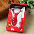 thumbnail image 3 of Joywa Two piece Ceramic Knife Zirconia Fruit Peeler Kitchen Paring Knife Fruit An, 3 of 5