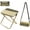 Beige, variant on enkfyh Foldable Backpack Stool, Mini Outdoor Camping Collapsible Stool, Small Fishing Chair, Portable Small Foldable Lightweight Hunting Seat, Folding Slacker Chairs for Fishing Travelling Picnics