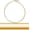 18K Gold Plated - 2.5" inch, variant on Thin Hoop Earrings for Women - Lightweight Hoops, 925 Silver Plated - 1.5 inch