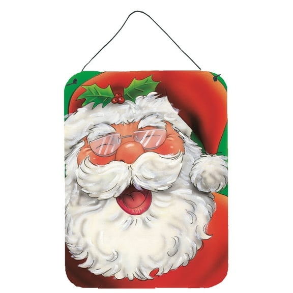 Carolines Treasures AAH7262DS1216 Jolly Santa Claus Wall or Door Hanging Prints 12x16 multicolor