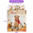 thumbnail image 5 of Happy Thanksgiving Chesapeake Bay Retriever with Turkey Pumpkins Autumn Vibes Quilt Bedding Set Chessie Dog Lover 1 Blanket Bed Cover 2 Pillowcases - 12018, 5 of 5