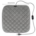 thumbnail image 3 of Heated Seat Cushion USB Heated Seat Cover Chair Warmer Pad Winter Comfort Seat Cushion with Non-Slip Bottom for Home  Car and Office, 3 of 9