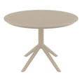 thumbnail image 2 of Compamia Sky 42 inch Round Dining Table Taupe, 2 of 8