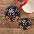 thumbnail image 2 of Cartoon Funny Octopus Pot Holders Trivets Set of 2 Cotton Hot Pads Mats for Hot Dishes Pots Pans Kitchen Cooking 7" 9.5", 2 of 7