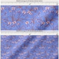 thumbnail image 2 of Soimoi Cotton Voile Fabric Leaves & Azalea Floral Print Sewing Fabric Yard 42 Inch Wide, 2 of 7