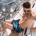 thumbnail image 2 of luoweisi Men's Beach Shorts Quick Dry Swim Trunks with Mesh Lining Shark L, 2 of 5