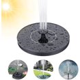 thumbnail image 1 of Fuente solar para exteriores, bomba de agua para estanque solar con 7 estilos de fuente, mini fuente flotante con panel solar para estanque de acuario de jardín, baño para pájaros, pájaro ACTIVE Biensenido a ACTIVE, 1 of 5
