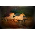 thumbnail image 2 of Zuckerman, Jim 18x13 White Modern Wood Framed Museum Art Print Titled - Artistic conception of running horses, 2 of 4
