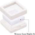thumbnail image 4 of Dsseng 12pc Acrylic Jewelry Box with Sponge Square White 5.05x5.05x2cm, 4 of 7