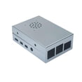 thumbnail image 1 of For Raspberry Pi 4 Model B Case CNC Ultra-Thin Metal Shell (Silver), 1 of 5