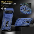 thumbnail image 5 of KOMI for Google Pixel 9a Case with Screen Protector and with Camera Cover, 360°Military Grade Rotatable Kickstand (Heavy Duty) Shockproof Protective, Case for Google Pixel 9a Blue, 5 of 5