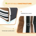 thumbnail image 6 of EAGLE PEAK Tufted Outdoor/Indoor Seat/Back Chair Cushion, Set of 2, 42 x 21 in,Brown Stripe, 6 of 11