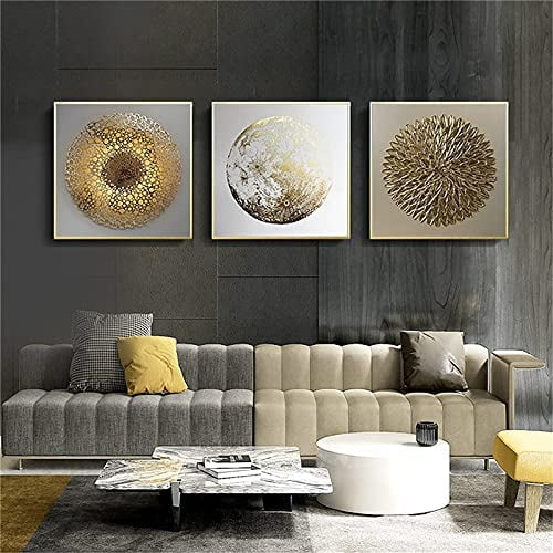 3 Pieces Luxury Posters Wall Art Modern Nordic Abstract Geometric ...