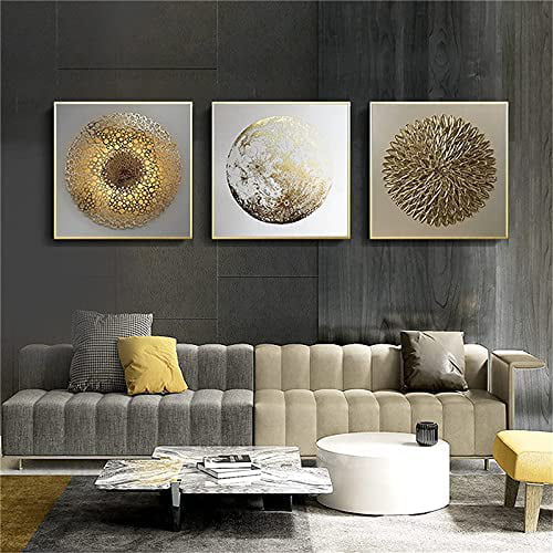 Geometric Wall Art for Bedroom, Canvas Print Painting for  Living Room, Abstract Pictures Artwork Decor, Size 12x16 Inches 3 Pieces:  Posters & Prints