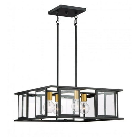 60/6414-Nuvo Lighting-Payne-4 Light Pendant in Traditional Style-22 Inches Wide by 8 Inches High