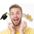 thumbnail image 2 of SHOWERORO Golden Graduation Centerpiece Sticks 10X4.3in 8Pcs Paper Table Centerpieces For Graduation Parties 2023, 2 of 7