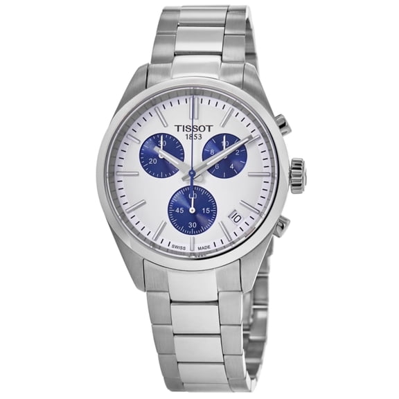Tissot PR100 Chronograph Quartz White Dial Men's Watch T150.417.11.011.00