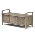 Brooklyn + Max Lexington Solid Wood Entryway Storage Bench