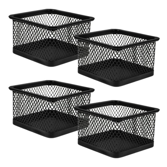 4 Pcs Paper Clip Storage Box Pencil Holder Paper Clip Holder for Desk Cute Desk Cup Office