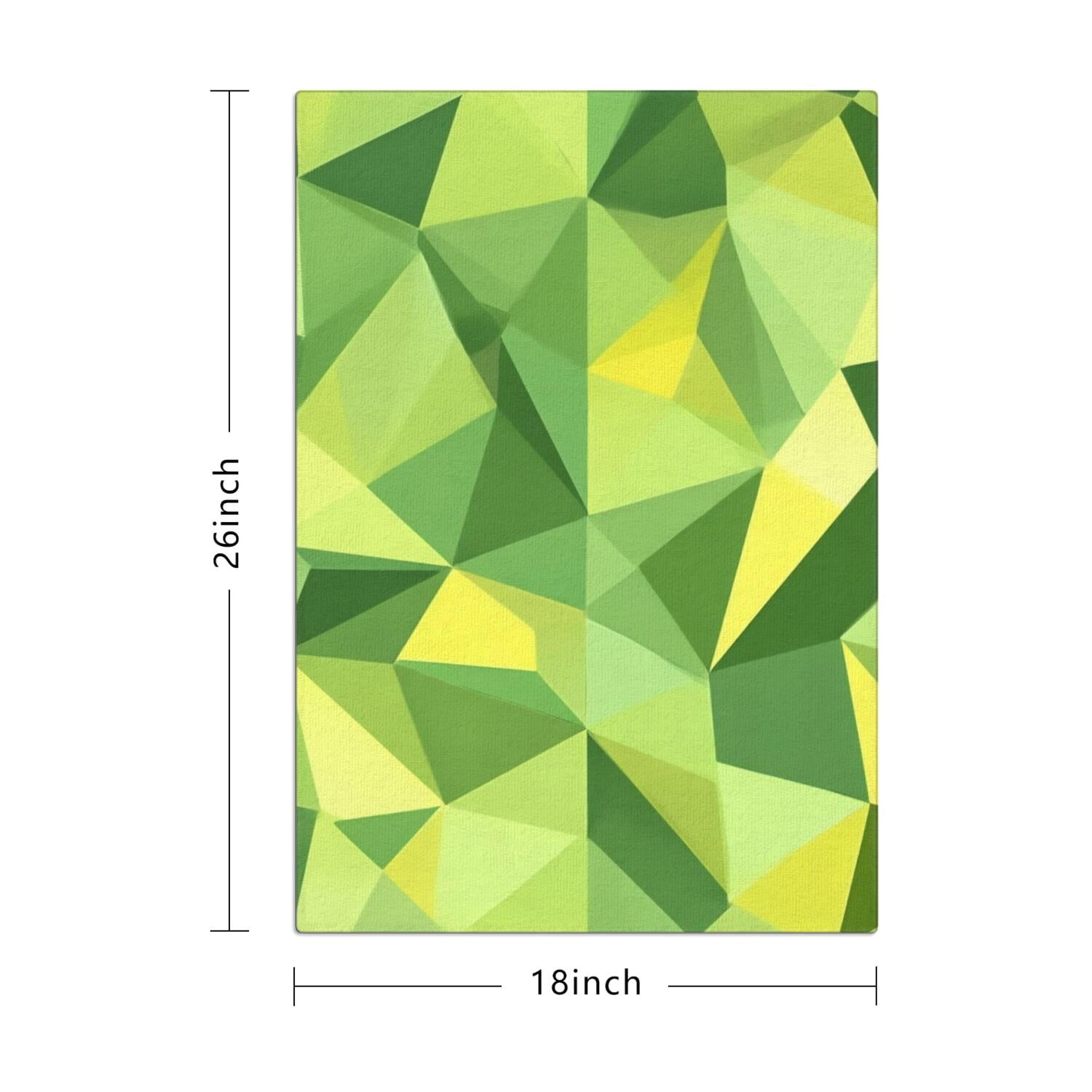 6 Pcs Funny Kitchen Towels,Green and Yellow Modern Art Geometric Microfiber Dish Towels,Kitchen Tea Towels,Kitchen Towel Set (18" X 26")