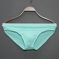 thumbnail image 5 of zeranth Men Briefs Low-rise Slim Fit High Elasticity Underwear Solid Color Ice Silk Transparent Panties Summer Ultra-thin Underwear, 5 of 6