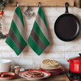 thumbnail image 6 of Green Brown Wood Grain Kitchen Towels Set of 4, Farmhouse Country Vintage Geometric Absorbent Dish Towels for Kitchen, Microfiber Hand Towel, Quick Drying Tea Towel for Cleaning Decorative Dishcloths, 6 of 7