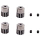 thumbnail image 1 of 4 piezas Engranaje de piñón de motor 16392 para Go 16207 16208 16209 16210 H16 H16H H16E H16P 1/16 RC Car Repuestos, 1 of 5