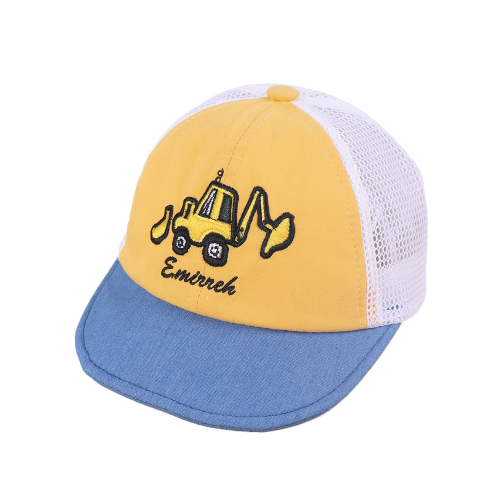 Evolution Excavator Child Baseball Caps Sun Caps Adsjutable Trucker Hats for Boys Girls 