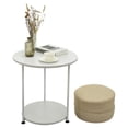 thumbnail image 2 of MOPOOR Round Coffee Table, Coffee Table with Storage, for Living Room,Easy to Assemble, Stacking Side Tables, Sturdy and Easy Assembly,Wood Look Accent Furniture, 2 of 9