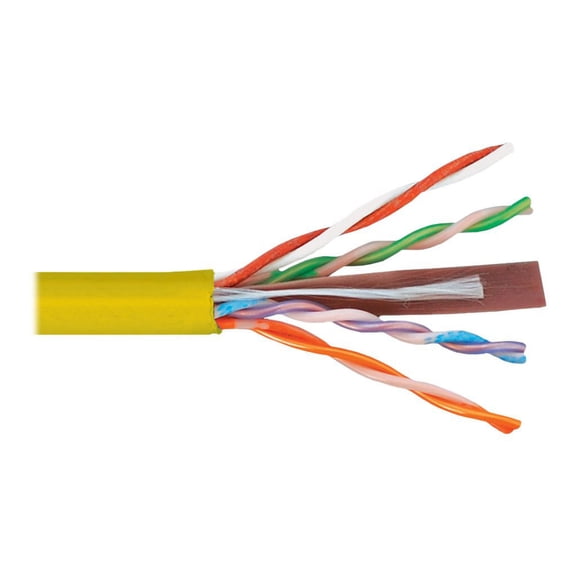 ICC - Bulk cable - 1000 ft - 0.2 in - UTP - CAT 6 - plenum, solid - yellow