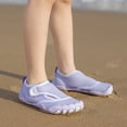 thumbnail image 5 of Water Shoes Wading Shoes for Kids Boys Girls Wide Toe Barefoot Beach Swim Pool Sports Lightweight Beach Pool Swimming Purple 26, 5 of 6