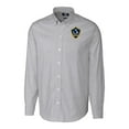 thumbnail image 2 of Men's-Cutter & Buck  Charcoal LA Galaxy Big & Tall Stretch Oxford Stripe Tri-Blend Long Sleeve Dress Shirt, 2 of 3