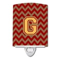 thumbnail image 1 of Carolines Treasures CJ1048-GCNL Letter G Chevron Garnet & Gold Ceramic Night Light, 1 of 1