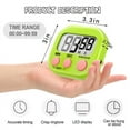 thumbnail image 2 of ZOUYUE 1 PACK Kitchen Timer for Cooking (Battery Included), Magnetic Digital Timers Loud Alarm Kitchen Timers for Cooking, Upgrade Silent Classroom Timer for Kids, Back Stand for Visual Timer(Green), 2 of 7
