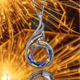 thumbnail image 3 of Rise From the Ashes Sterling Silver Phoenix Necklaces for Women, 17.8"+2.0" Necklace, Packaged with Jewelry Box, Birthday Gift for Women, Symbol of Lu, 3 of 4