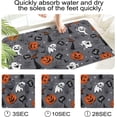 thumbnail image 4 of Halloween Pumpkin Bath Mat Rubber Non Slip Quick Dry Super Absorbent Thin Bathroom Rugs for Bathtub Shower Room Sink ( 17" L x 27" W ), 4 of 6