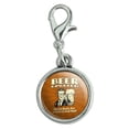 thumbnail image 1 of Beer Goggles Why Let Reality Ruin Perfectly Good Night Funny Humor Antiqued Bracelet Pendant Zipper Pull Charm with Lobster Clasp, 1 of 5